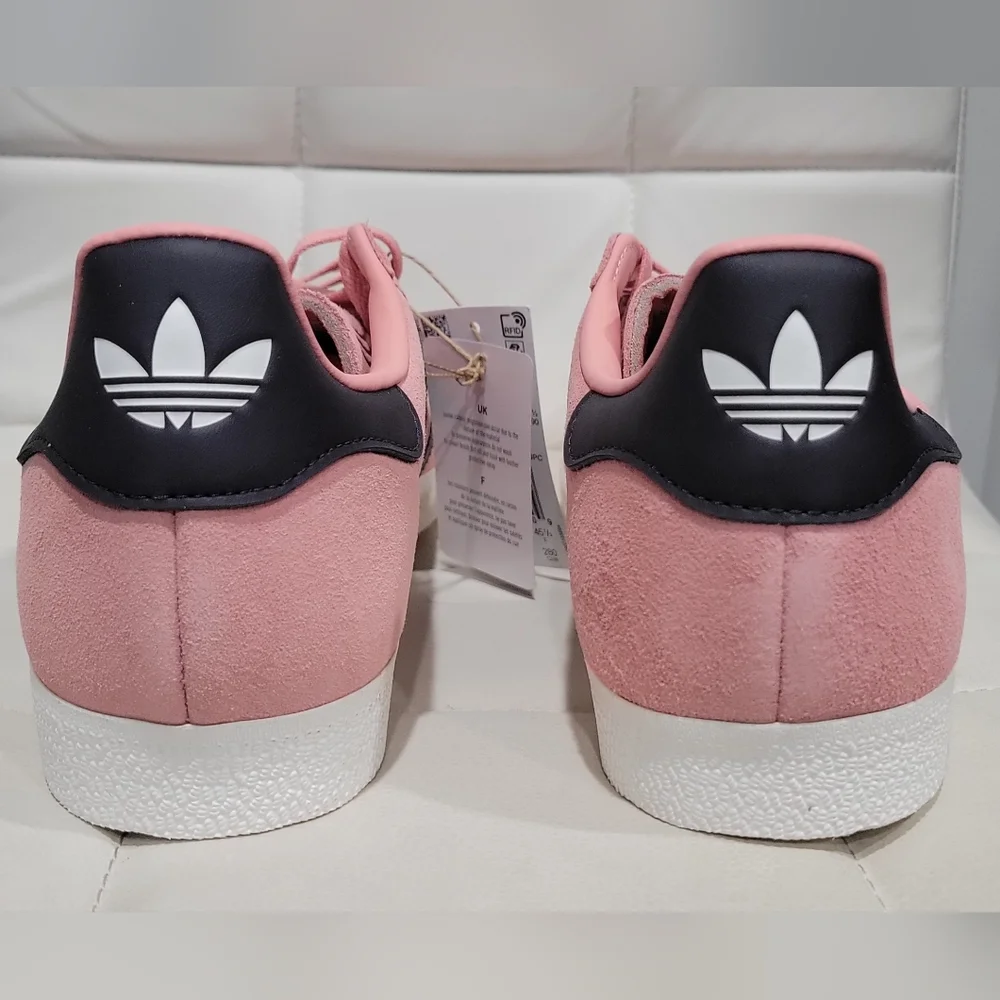 Adidas Gazelle shoe Glow Pink/Aurora Black/Core White Mens Size 11 - Picture 4 of 9